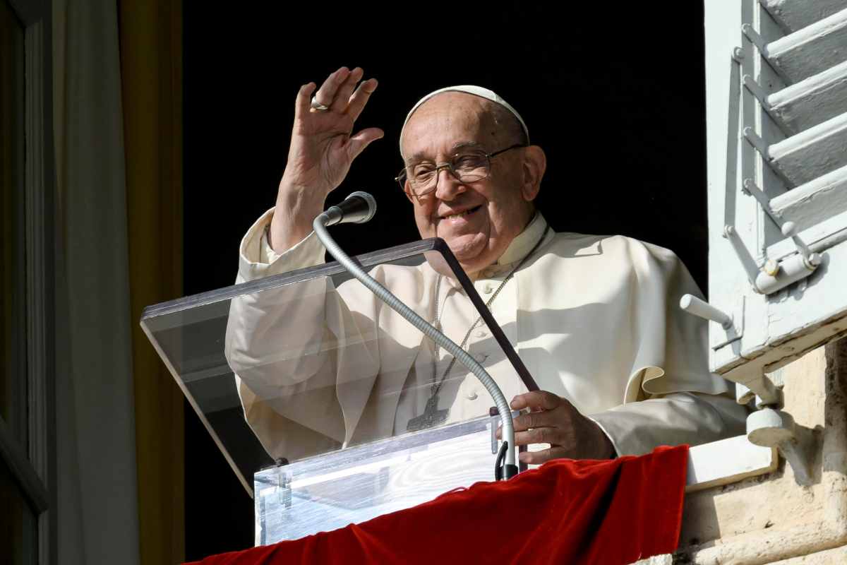 Papa Francesco durante l'Angelus