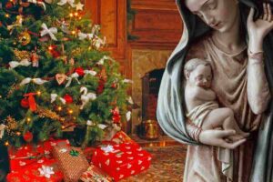 Gesù bambino albero Natale