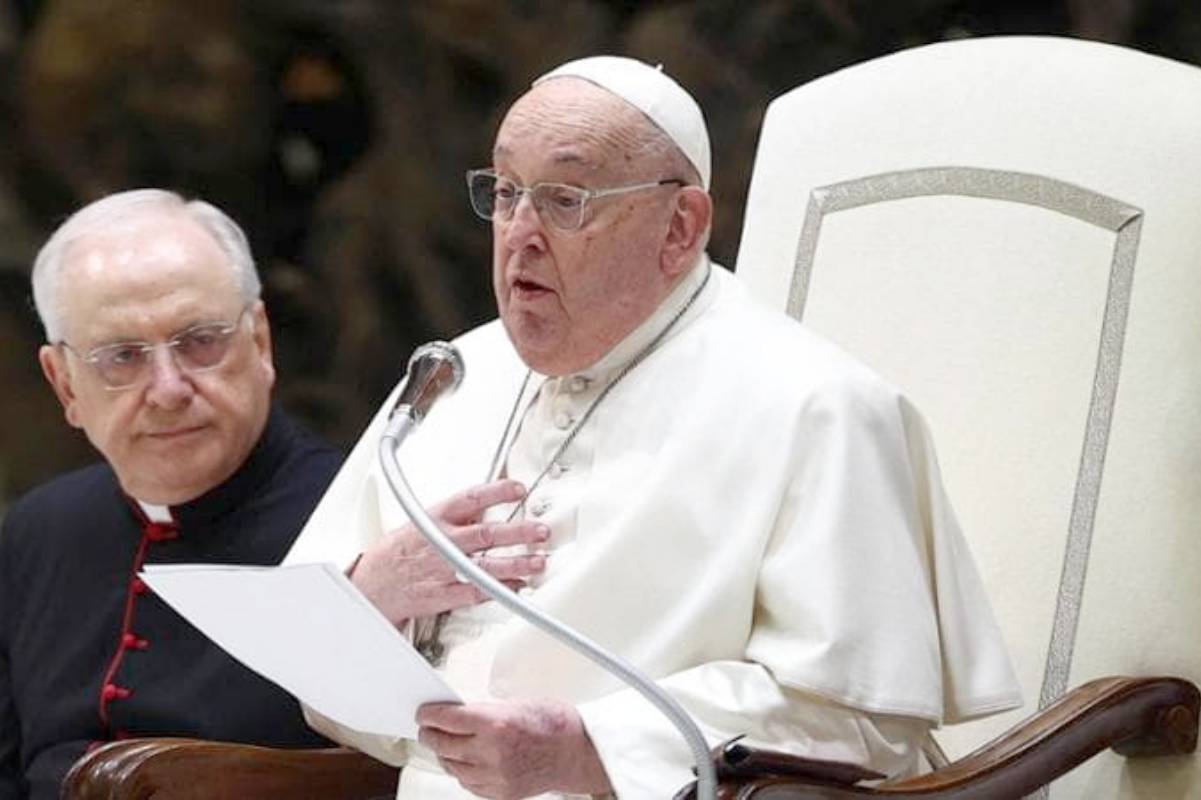 papa francesco all'udienza di oggi