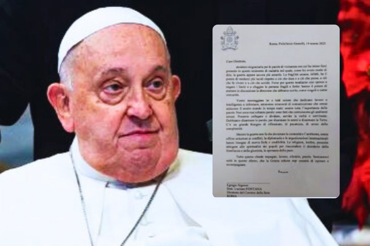 Papa Francesco lettera corriere della sera